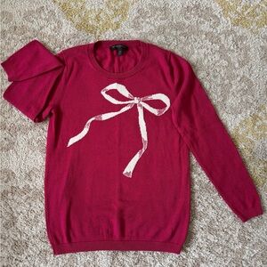 Banana Republic Fuchsia Sweater with Bow Accent